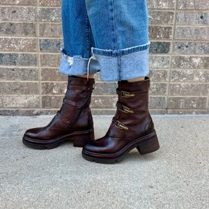 A.S.98 Eamon Heeled Boot in Ebano